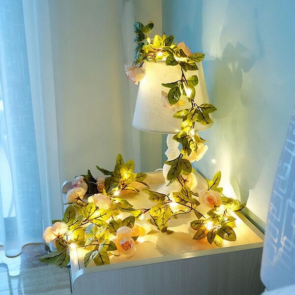 LED světelný řetěz 2 m - růže