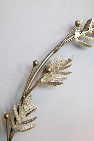 Nástěnný svícen Wreath Antique Brass