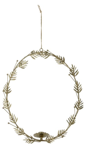 Nástěnný svícen Wreath Antique Brass