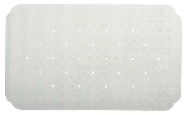Spirella protiskluzová podložka do vany RUBY, bílá, přírodní kaučuk, 70 x 40 cm