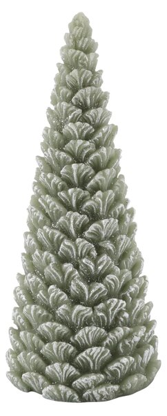 Svíčka ve tvaru stromku Glitter Verte 24,5 cm