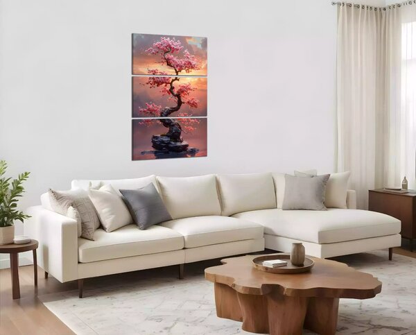 Obraz na stěnu Strom s růžovými květy