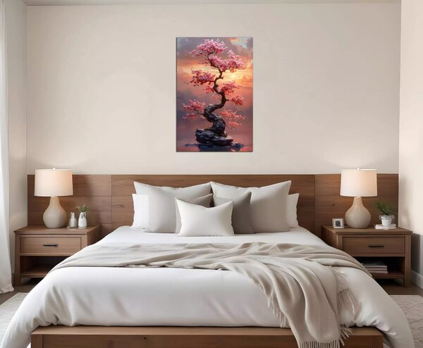 Obraz na stěnu Strom s růžovými květy