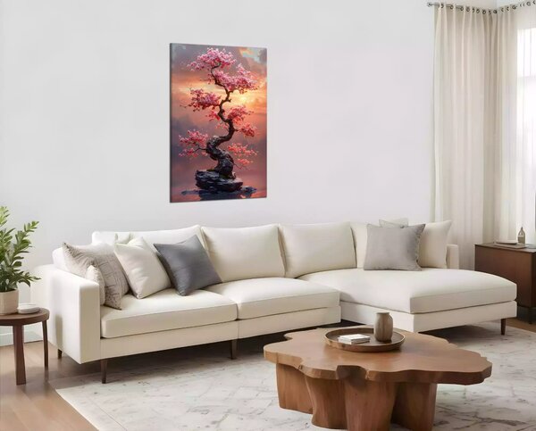 Obraz na stěnu Strom s růžovými květy