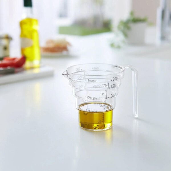 Plastová odměrka Yamazaki Layer 200 ml