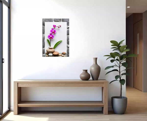 Obraz na zeď Orchidej a kameny