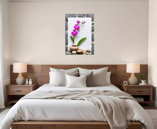 Obraz na zeď Orchidej a kameny
