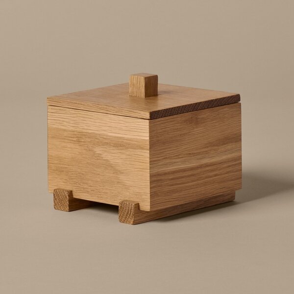 Dřevěný box s víkem Moku Natural Oak