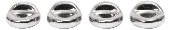 Podložky pod květináč Nube Silver – set 4 ks
