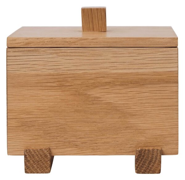 Dřevěný box s víkem Moku Natural Oak