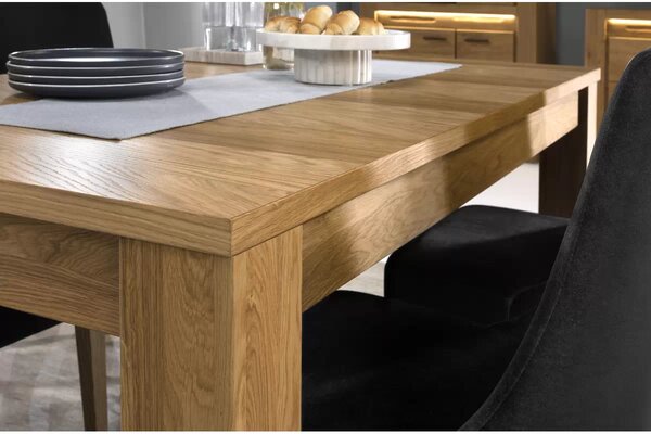 Szynaka Jídelní rozkládací stůl Velvet II 40 160/250 cm z masivu dub přírodní
