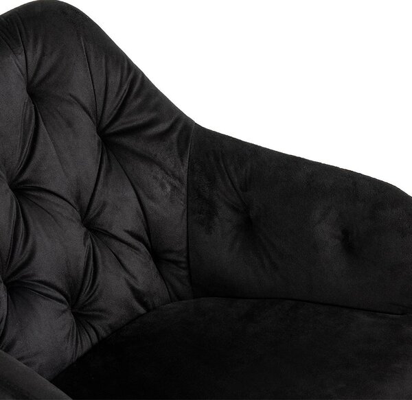 Jídelní set 6x židle + stůl 200 cm AVENBERG OBSIDIAN