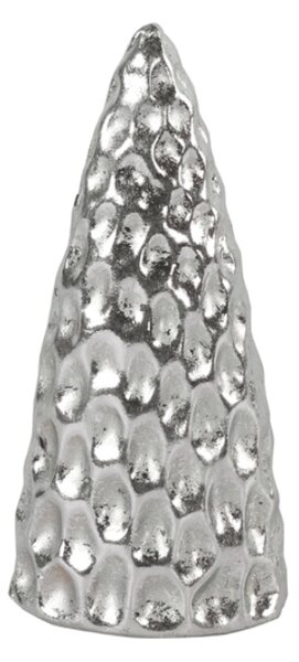 Vánoční dekorace stromeček SILVER LIGHTS 12 cm, stříbrný