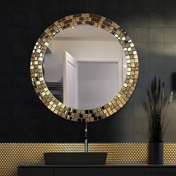 GieraDesign Zrcadlo Aurea Gold Rozměr: Ø 60 cm