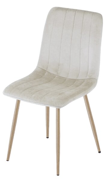 Béžová sametová židle LAVA CAMEL BEIGE