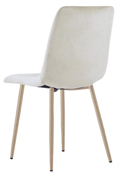 Béžová sametová židle LAVA CAMEL BEIGE