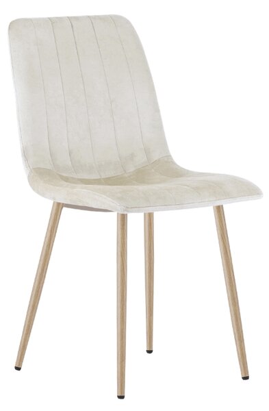 Béžová sametová židle LAVA CAMEL BEIGE