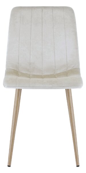 Béžová sametová židle LAVA CAMEL BEIGE