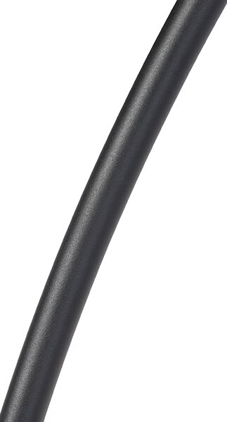 Moderní oblouková lampa černá s orientálním stínítkem a bambusovou konstrukcí 50 cm - XXL Rina