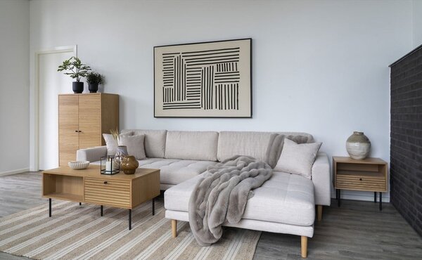 Skříňka v dekoru dubu v přírodní barvě 80x130 cm Kyoto – House Nordic