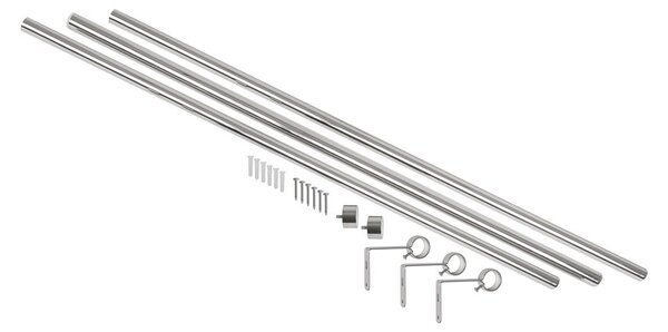 Roztažitelná garnýž z nerezové oceli 168 - 305 cm Cappa – Umbra