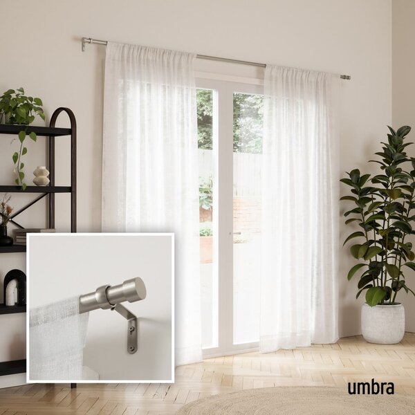 Roztažitelná garnýž z nerezové oceli 168 - 305 cm Cappa – Umbra