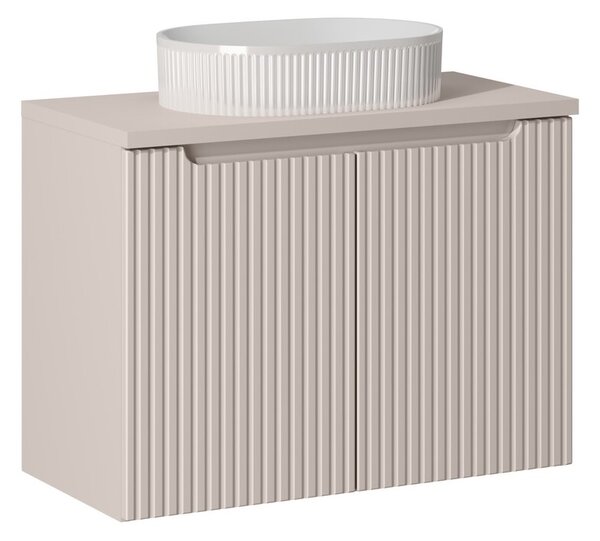 Koupelnová skříňka s umyvadlem a deskou NOVA Cashmere DU80/1 | 80 cm