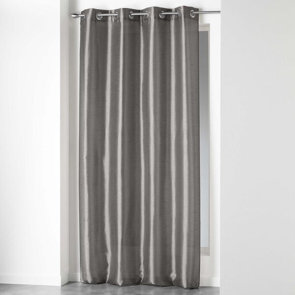 Tmavě šedý saténový závěs 140x240 cm Shana – douceur d'intérieur
