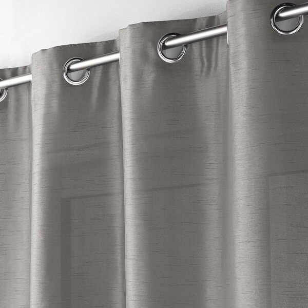 Tmavě šedý saténový závěs 140x240 cm Shana – douceur d'intérieur