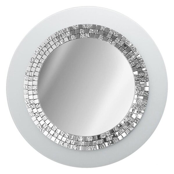 GieraDesign Zrcadlo Glamour White Rozměr: 80 cm