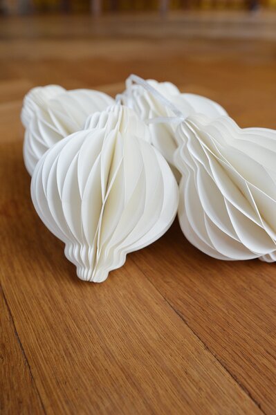 Noordliving Papírová ozdoba Jewel - White NL158