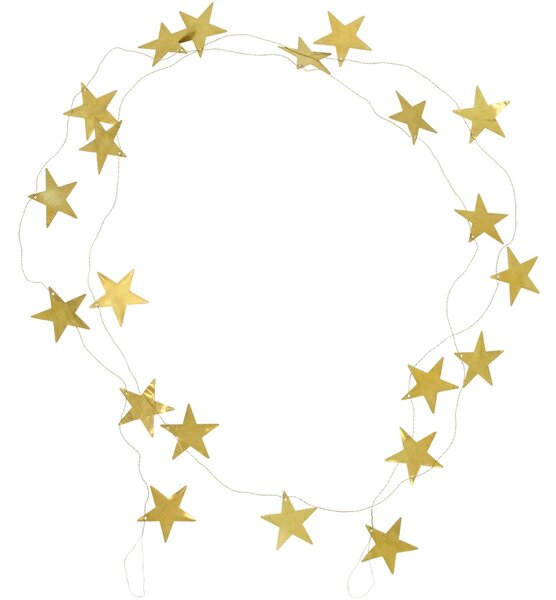 House Doctor Mosazná girlanda Stars - Antique Brass HD292
