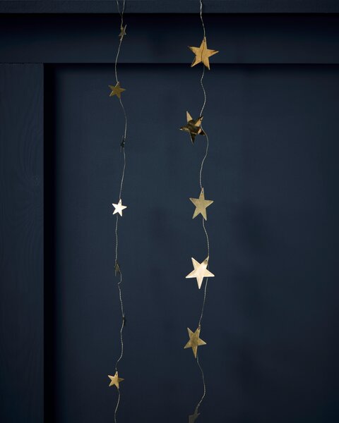 House Doctor Mosazná girlanda Stars - Antique Brass HD292