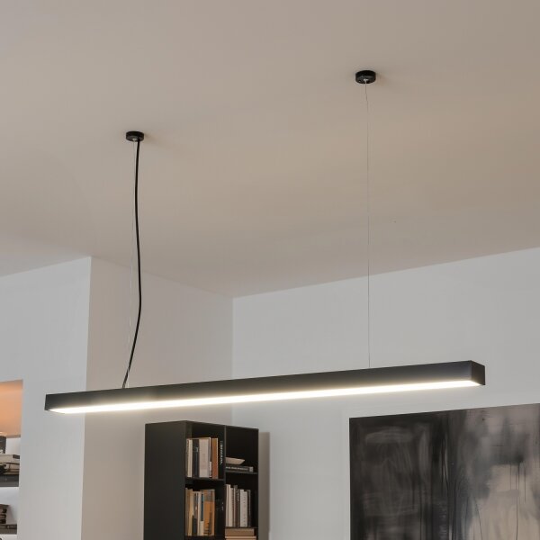 LED Stropní přisazené závěsné svítidlo CYNIDECO LED/12W/230V 4000K černá