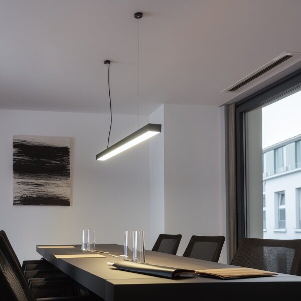 LED Stropní přisazené závěsné svítidlo CYNIDECO LED/12W/230V 4000K černá