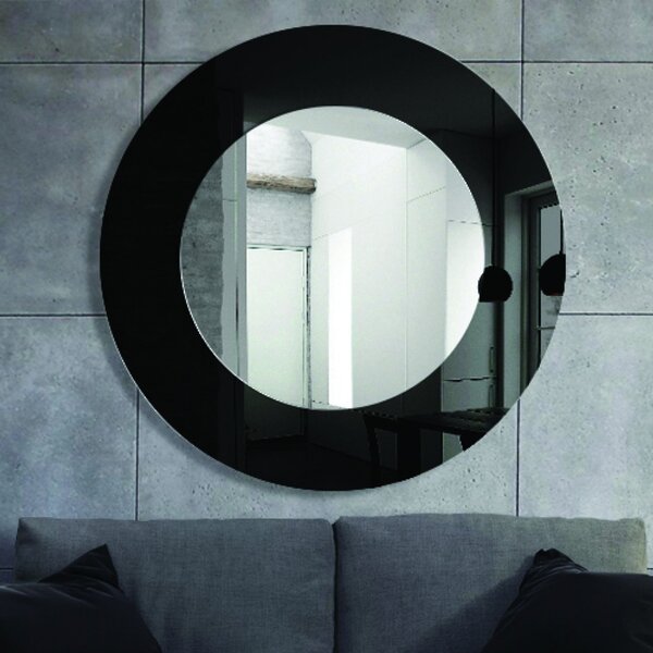 GieraDesign Zrcadlo Modern Line Black Rozměr: Ø 60 cm
