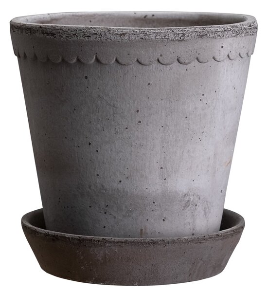 Bergs Potter Terakotový květináč Helena Grey - 14 cm BP158