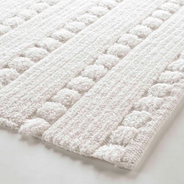 Bílá koupelnová předložka 50x80 cm Cleonis – douceur d'intérieur