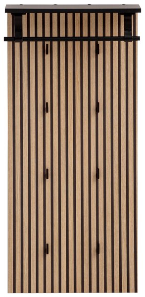 ŠATNÍ PANEL, černá, barvy dubu, 50/110,6/20,9 cm MID.YOU - Šatní panely, Online Only