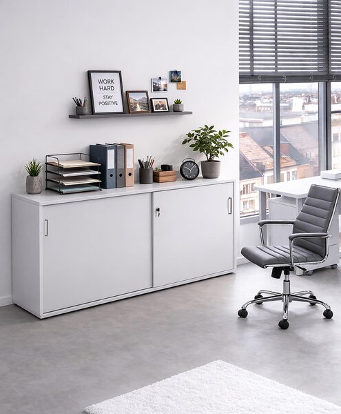 SKŘÍŇ NA ŠANONY, světle šedá, 160/84,2/41 cm MID.YOU - Online Only kancelářský nábytek, Online Only