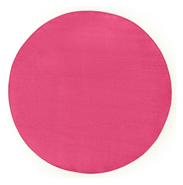 Růžový kulatý koberec ø 200 cm Fancy – Hanse Home