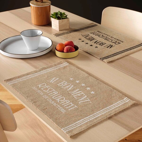 Prostírání z juty 30x45 cm Diner – douceur d'intérieur