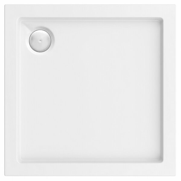 Sprchová akrylová vanička Rea Belmond White 80x80 Chrome