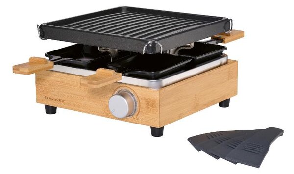 Silvercrest® Raclette gril s bambusovým povrchem Srgb 800 A1 (100395487)