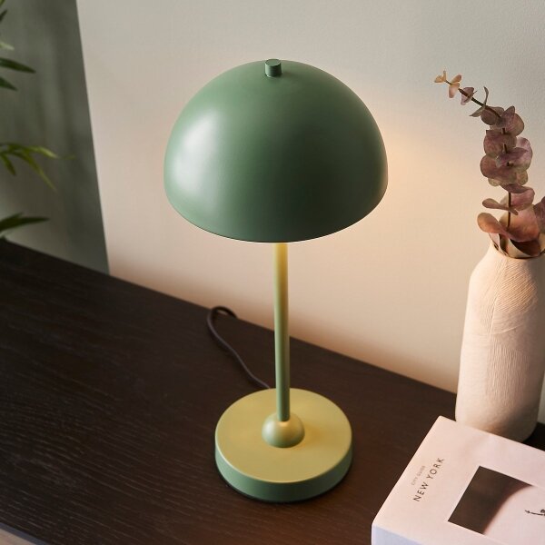 Endon 98495 - Stolní lampa SAROMA 1xE14/7W/230V zelená