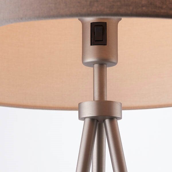Endon 66987 - Stojací lampa TRI 1xE27/60W/230V béžová