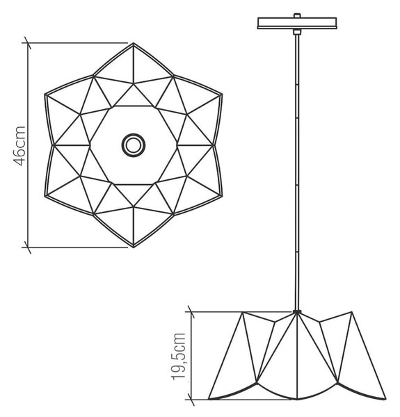 ZÁVĚSNÉ SVÍTIDLO, 52,4/19,5 cm Elstead Lighting - Závěsná světla
