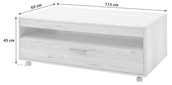 KONFERENČNÍ STOLEK, barvy dubu, dřevo, kompozitní dřevo, 115/65/45 cm Livetastic - Konferenční stolky, Online Only