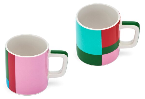 KitchenCraft Sada 2 šálků na Espresso La Cafetiere Utopian Lines 120 ml