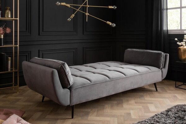 Pohovka BOUTIQUE 215 CM šedá rozkládací Nábytek | Obývací pokoj | Sedací soupravy a pohovky | Pohovky | Rozkládací